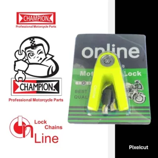 قفل دیسک موتور سیکلت دوشاخ پین کوچک