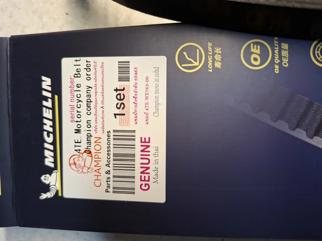 تسمه موتورسیکلت میشلن طرح کلیک سایز 835.20.30 EPDM