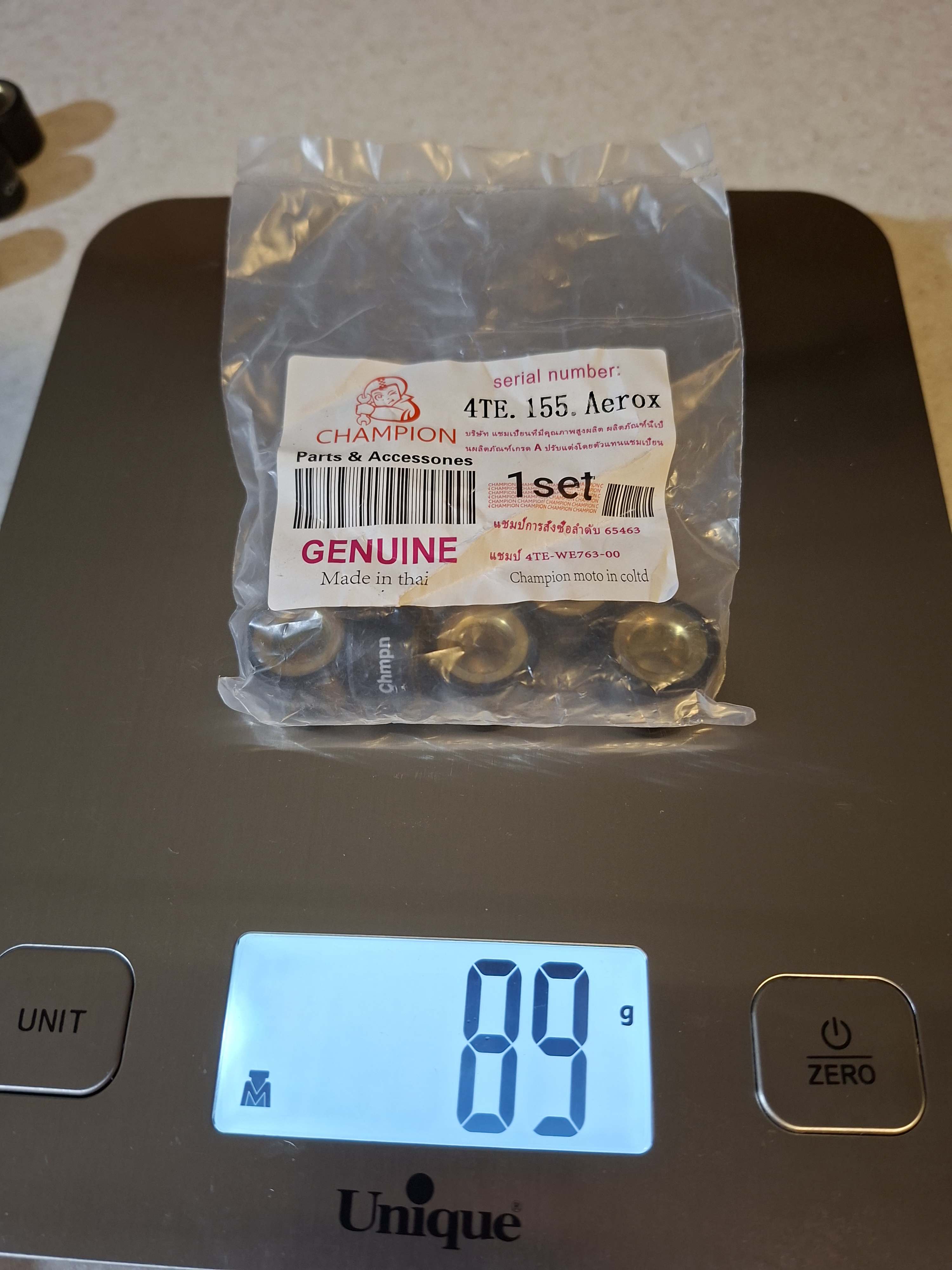 ساچمه کلاچ موتورسیکلت آیروکس اصلی و nmax تایلندی چمپیون